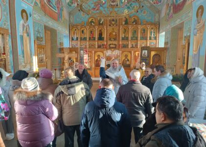 В ПОНЕДЕЛЬНИК ТРИДЦАТЬ ТРЕТЬЕЙ СЕДМИЦЫ ПО ПЯТИДЕСЯТНИЦЕ, В БОГОЯВЛЕНИЕ, ПРОТОИЕРЕЙ ПАВЕЛ ПЕТРОВСКИЙ СОВЕРШИЛ БОЖЕСТВЕННУЮ ЛИТУРГИЮ